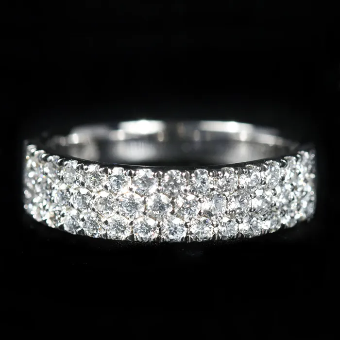 14K White Gold 102 Carat Diamond Band BR Designs Rings