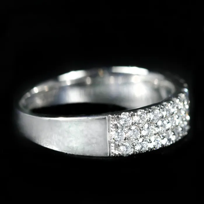 14K White Gold 102 Carat Diamond Band BR Designs Rings