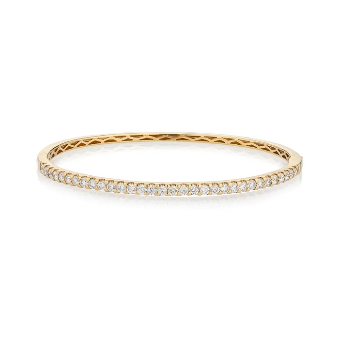 18 Karat Yellow Gold 165cts Diamond Hinge Bracelet RACHEL LYNN CHICAGO Bracelets 18 Karat Yellow Gold 165cts Diamond Hinge Bracelet RACHEL LYNN CHICAGO Bracelets