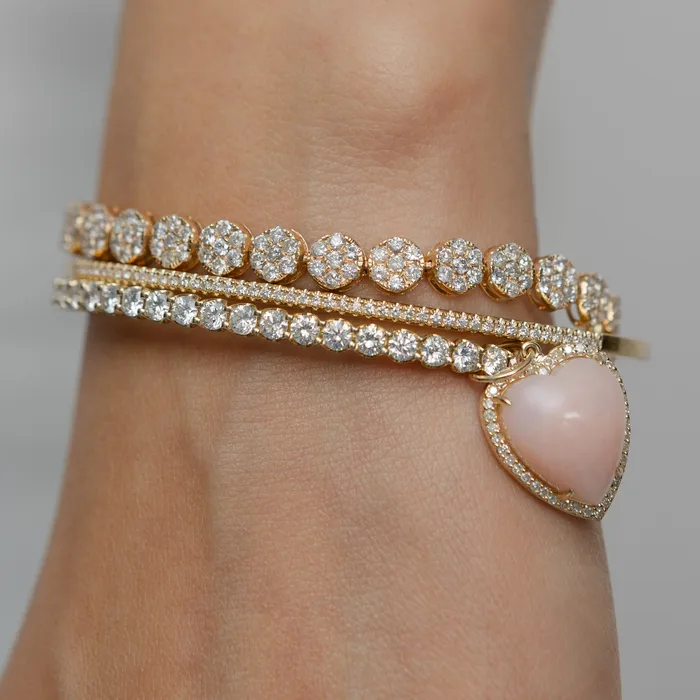 18 Karat Yellow Gold 165cts Diamond Hinge Bracelet RACHEL LYNN CHICAGO Bracelets