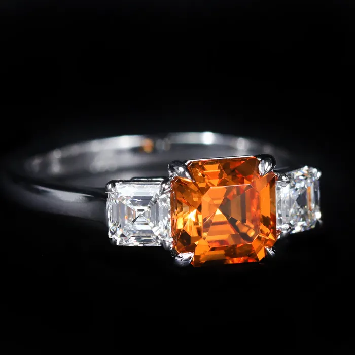 18K White Gold 182 Carat Garnet and Diamond Ring JS Simmons Diamond Consultants Rings 18K White Gold 182 Carat Garnet and Diamond Ring JS Simmons Diamond Consultants Rings