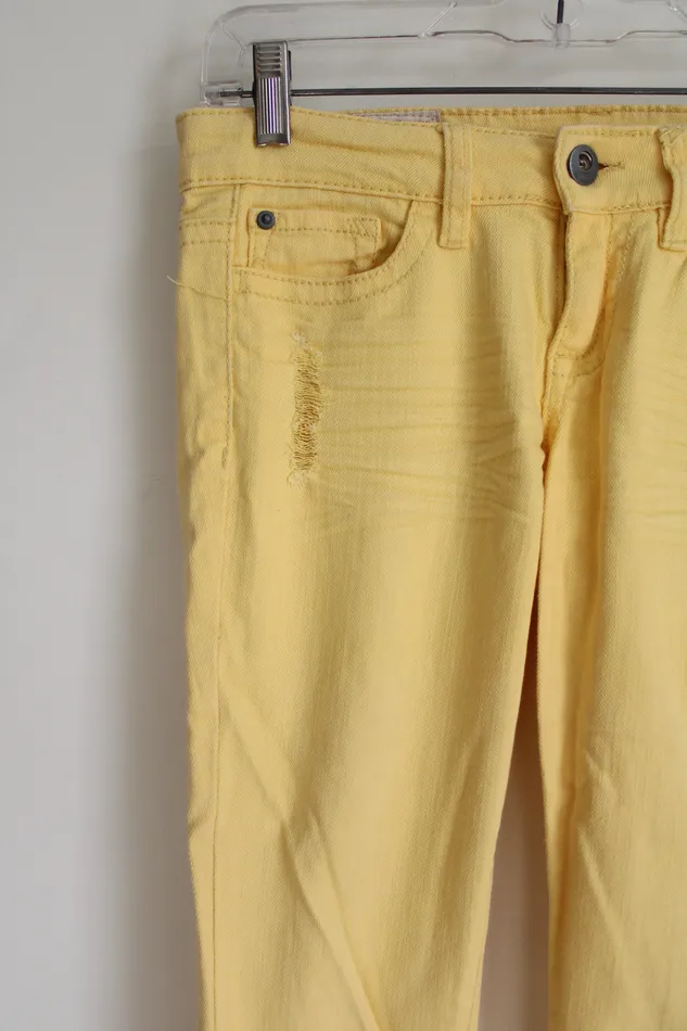 1st Kiss 1st Kiss Yellow Denim Skinny Jeans 28 Earrings