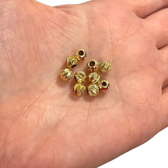 24Kt Gold Plated Laser Cut 6mm Spacer Beads 24Kt Gold Plated 6mm Dorica Spacer Beads 10 beads in a pack Peppy Beads Earrings 24Kt Gold Plated Laser Cut 6mm Spacer Beads 24Kt Gold Plated 6mm Dorica Spacer Beads 10 beads in a pack Peppy Beads Earrings