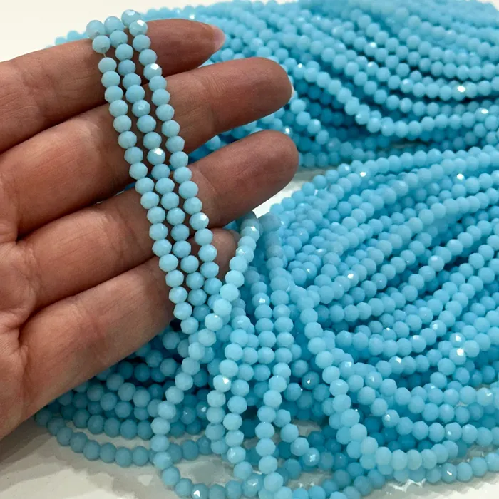 4mm Crystal rondelle beads strand 115 pcs PBC4C131 Peppy Beads Earrings