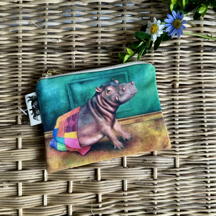 African Animals Coin Purse Whimsical Earrings