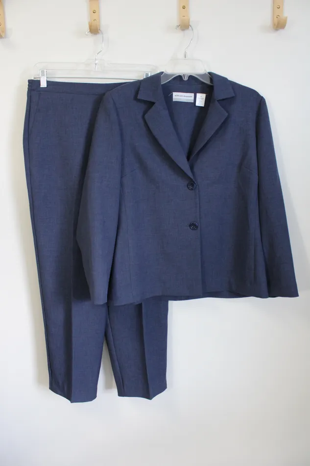 Alfred Dunner Rings Alfred Dunner Blue Blazer Pant Set 12 Petite
