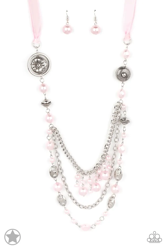 All The Trimmings Pink Paparazzi Accessories Earrings