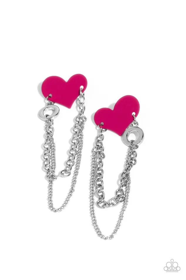Altered Affection Pink Paparazzi Accessories Earrings