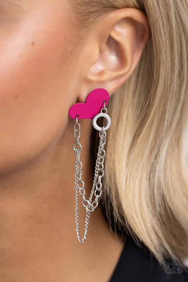 Altered Affection Pink Paparazzi Accessories Earrings