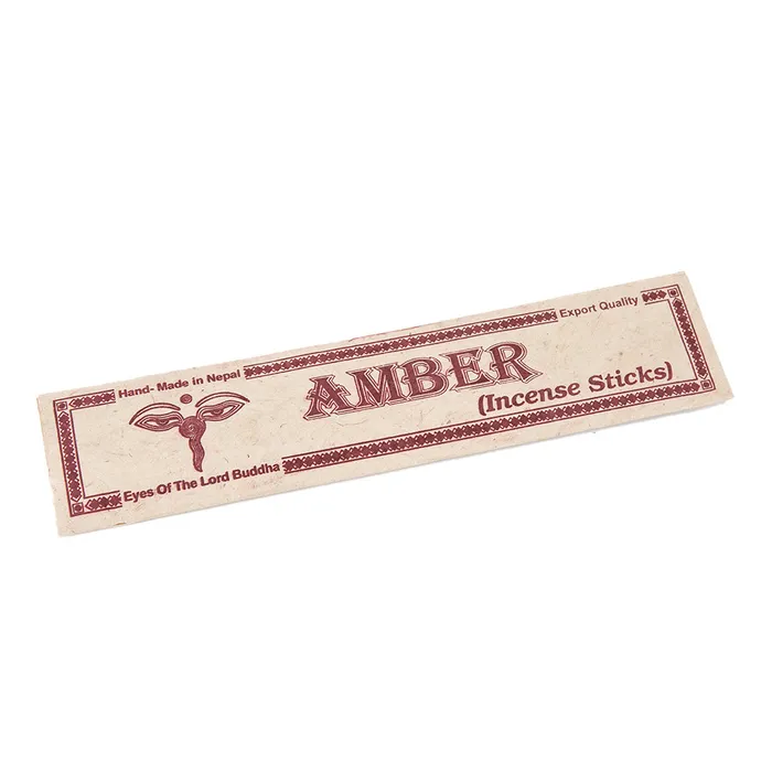 Amber Incense Sticks Nirvana Mala Earrings