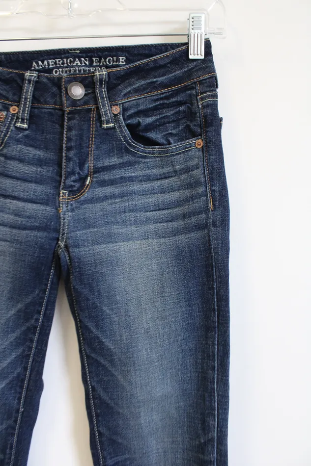 American Eagle Earrings American Eagle Super Stretch Straight Jeans 00 Short