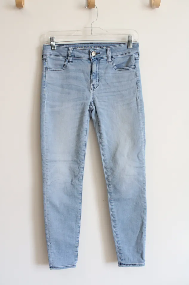 American Eagle Necklaces American Eagle Super Stretch Light Wash Skinny Jeans 4 Short