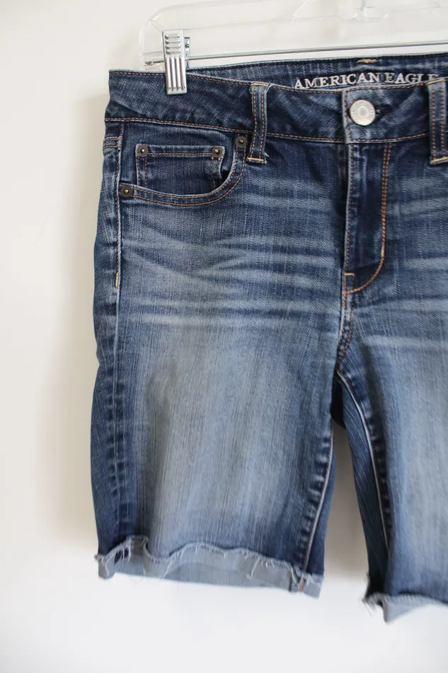 American Eagle Super Stretch Cuffed Shorts 10 American Eagle Earrings