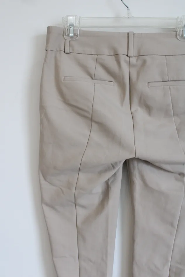 Ann Taylor LOFT Earrings LOFT Skinny Ankle Khaki Trouser Pants 4