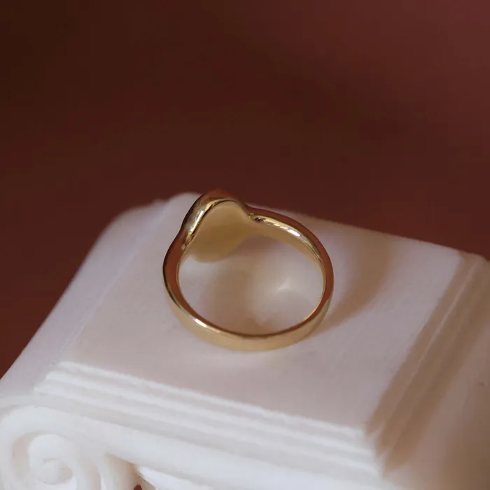 Anne Boleyn Solid Gold Signet Ring COMMON ERA Rings