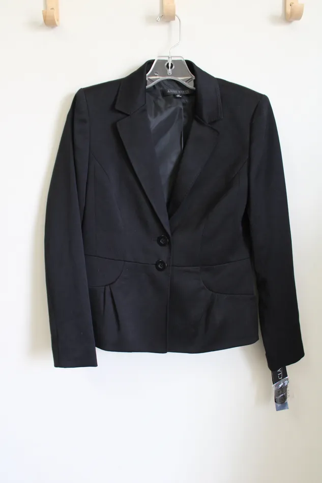 Anne Klein Rings NEW Anne Klein Black Blazer 4 Petite