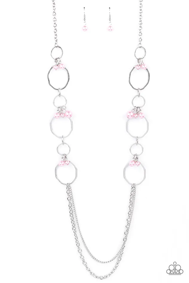 Ante UPSCALE Pink Paparazzi Accessories Earrings