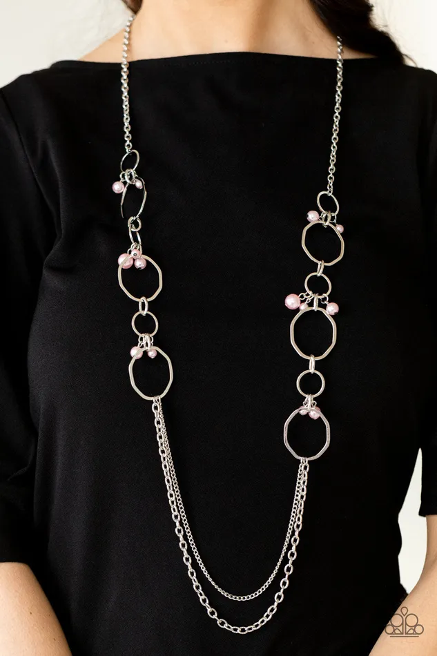 Ante UPSCALE Pink Paparazzi Accessories Earrings