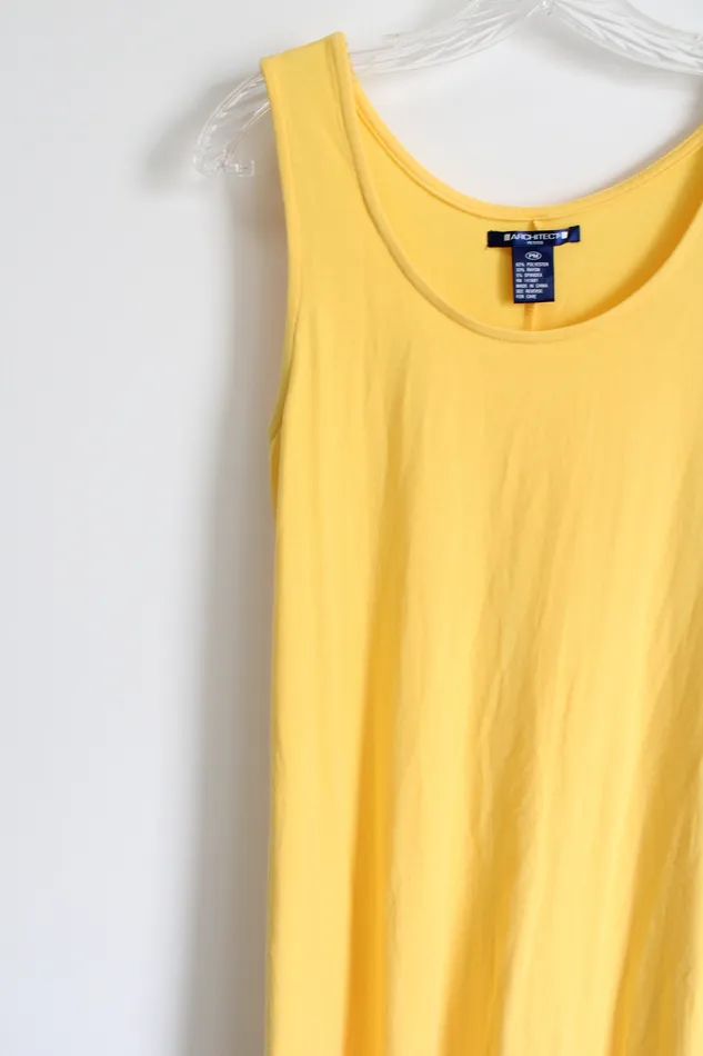 Architect Yellow Tank Dress M Petite Architect Earrings