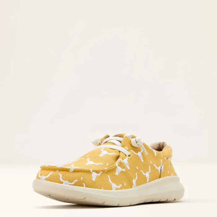 ARIAT WOMENS HILO DOODLE SHOE MUSTARD STEER HEADS Ariat Earrings