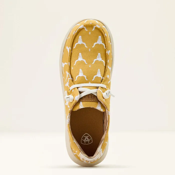 ARIAT WOMENS HILO DOODLE SHOE MUSTARD STEER HEADS Ariat Earrings