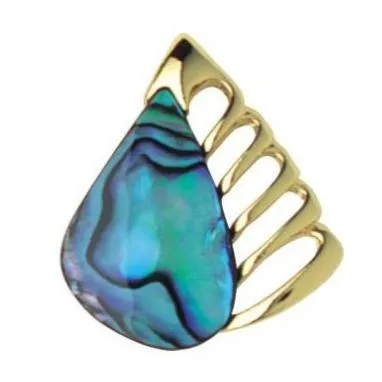 Ariki Paua Palladium DiamondShaped Pendant ARIKINEWZEALAND Necklaces