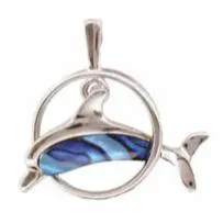 ARIKINEWZEALAND Rings Ariki Paua Palladium Dolphin In Ring Pendant