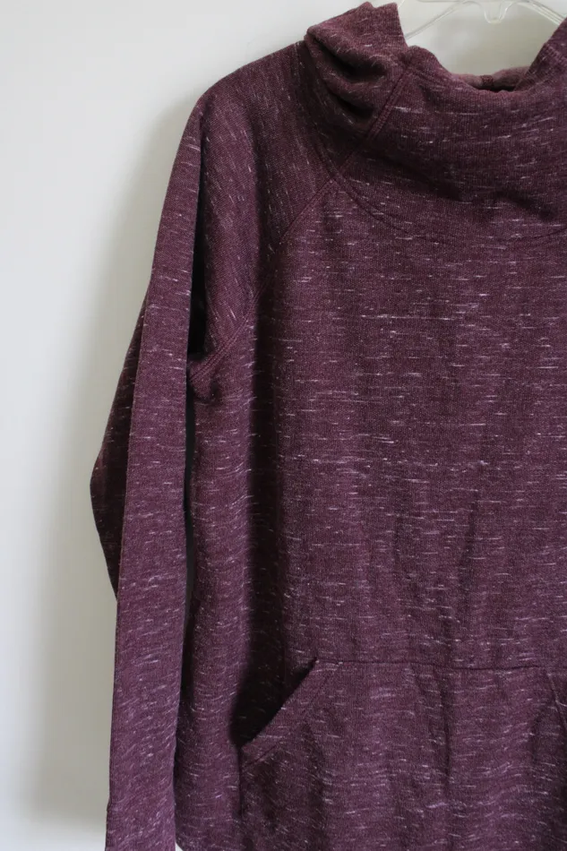 Athletic Works Burgundy Cowl Neck Sweatshirt M Athletic Works Earrings