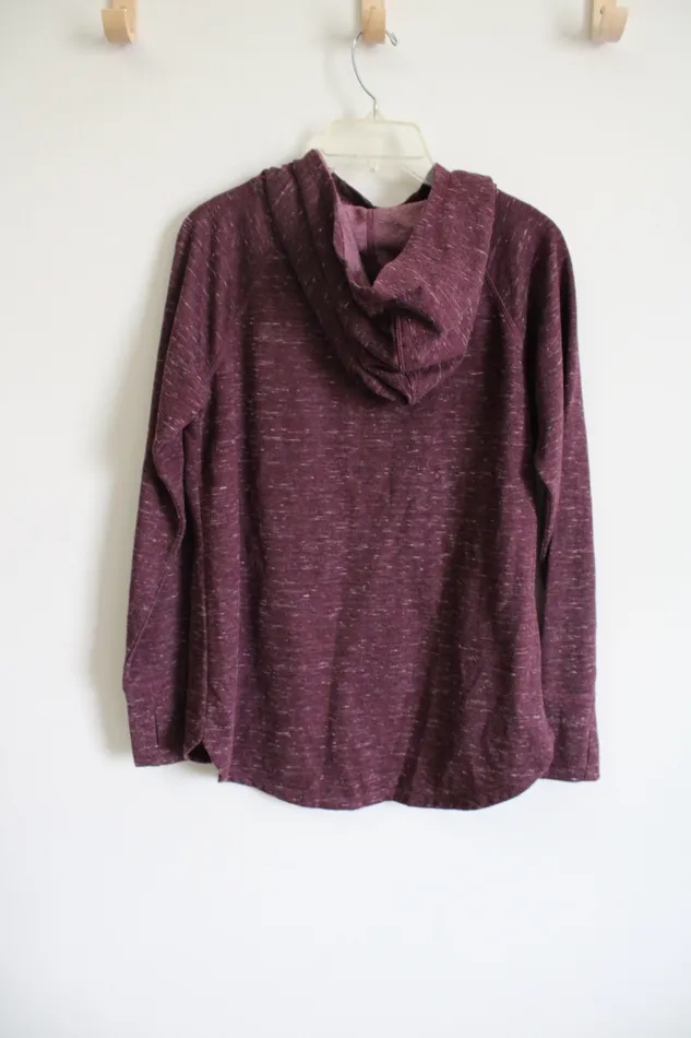 Athletic Works Burgundy Cowl Neck Sweatshirt M Athletic Works Earrings