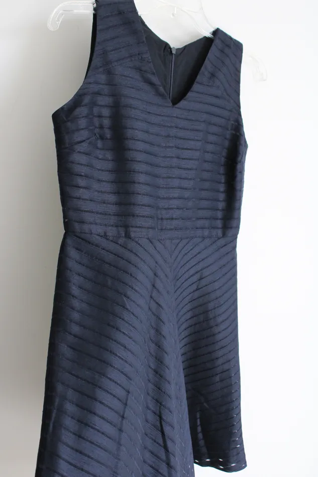 Banana Republic Rings Banana Republic Dark Navy Blue Striped Dress 6 Petite