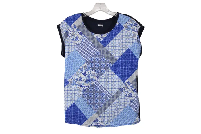 Basic Editions Rings Basic Editions Blue Top M