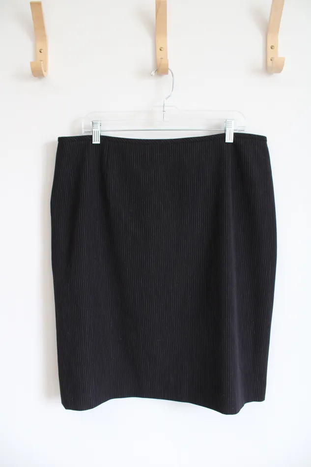 Black White Striped Pencil Skirt 16 Jubilee Thrift Rings