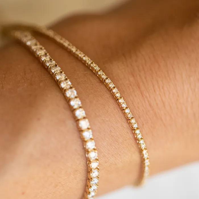 Bracelets 12mm Lab Grown Tennis Bracelet Consider the Wldflwrs