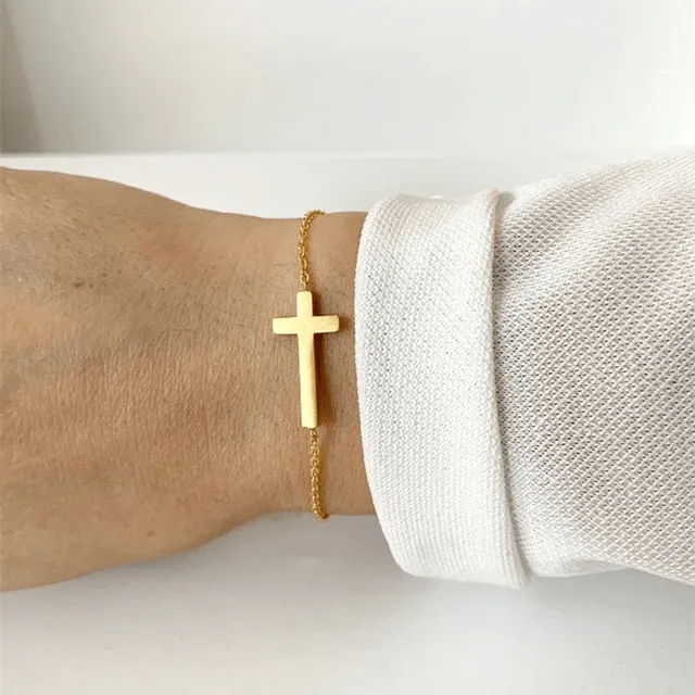 Bracelets Lords Guidance Jesus Cross Crucifix Charm Bracelet