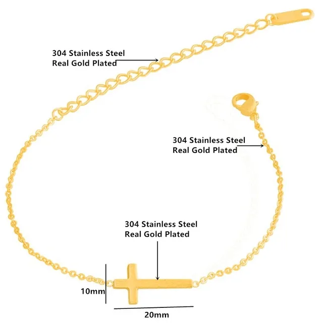 Bracelets Lords Guidance Jesus Cross Crucifix Charm Bracelet