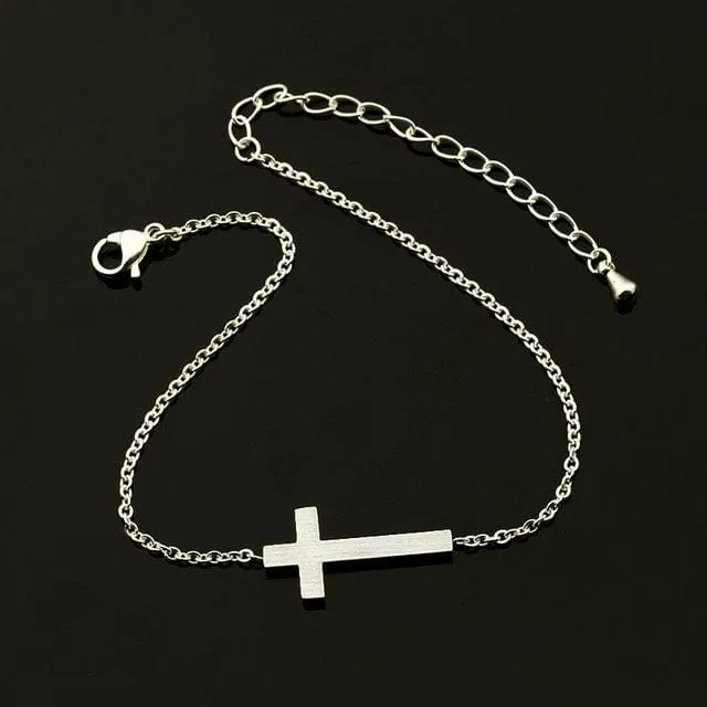 Bracelets Lords Guidance Jesus Cross Crucifix Charm Bracelet