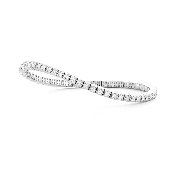 Bracelets RACHEL LYNN CHICAGO White Gold and Diamond Stretch Tennis Bracelet 215cts