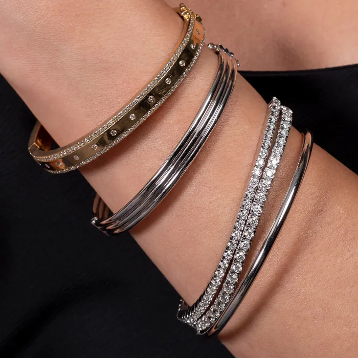 Bracelets RACHEL LYNN CHICAGO White Gold and Diamond Stretch Tennis Bracelet 215cts