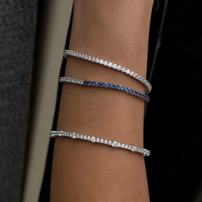 Bracelets RACHEL LYNN CHICAGO White Gold and Diamond Stretch Tennis Bracelet 215cts