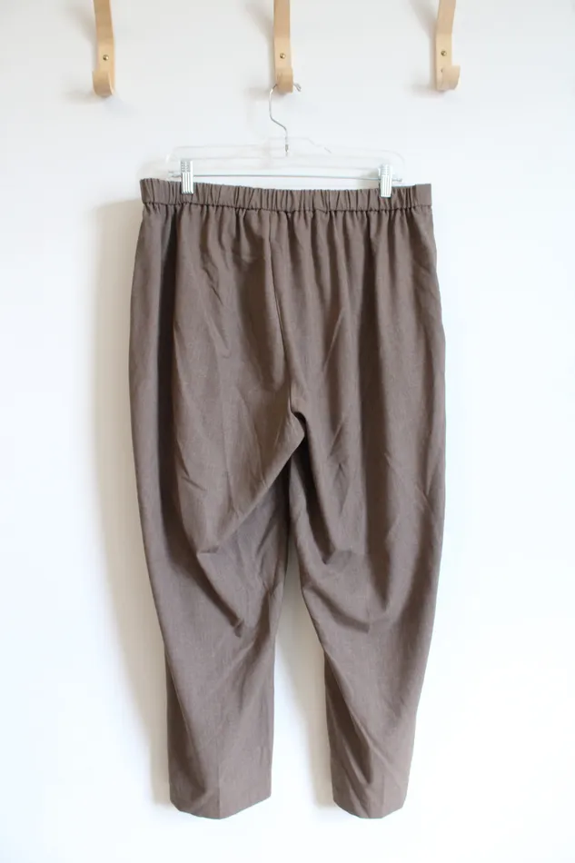 Briggs Earrings Briggs Brown Trouser Pants 16W Petite