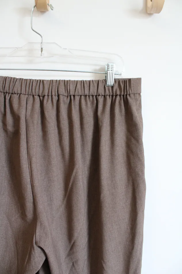 Briggs Earrings Briggs Brown Trouser Pants 16W Petite