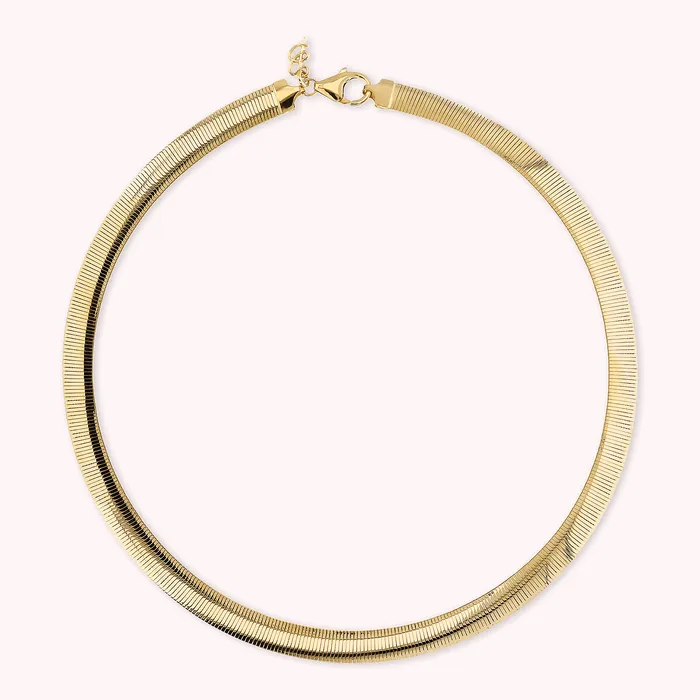 Bronzallure Earrings Collana Girocollo Catena Omega Golden