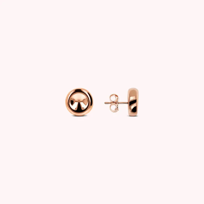 Bronzallure Earrings Orecchini a Bottone Lucidi