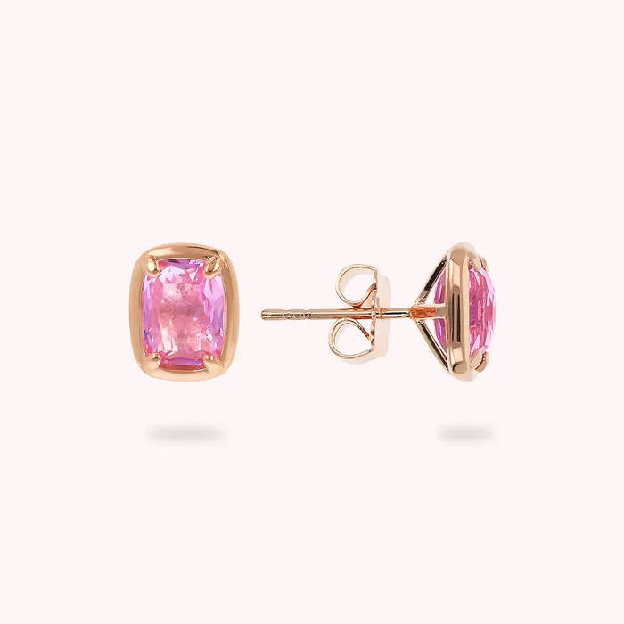 Bronzallure Earrings Orecchini a Lobo con Prisma Gem a Baguette