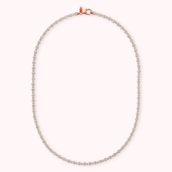 Bronzallure Necklaces Collana Tennis Mista con Cubic Zirconia
