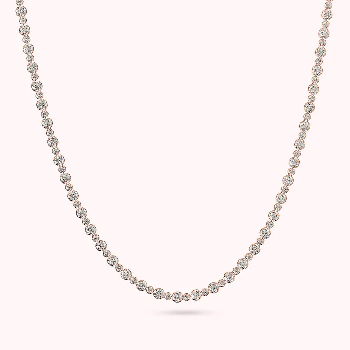 Bronzallure Necklaces Collana Tennis Mista con Cubic Zirconia