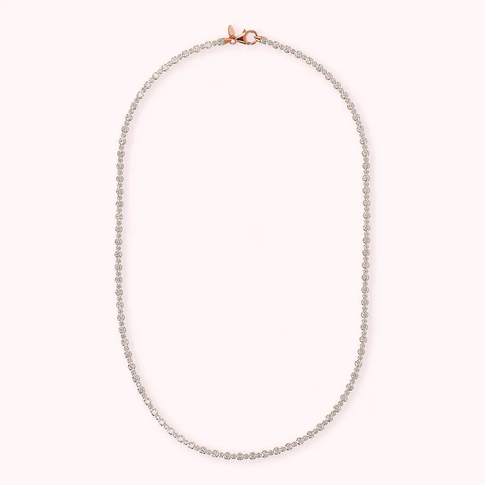 Bronzallure Necklaces Collana Tennis Mista con Cubic Zirconia