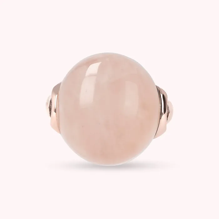 Bronzallure Rings Anello Cocktail con Pietra Naturale Tonda