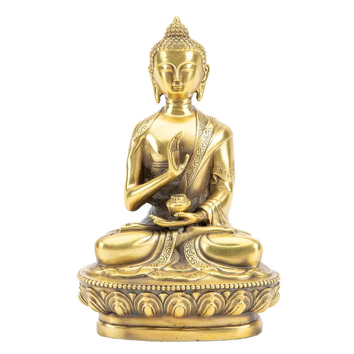 Bronze Praying Buddha Statue Eastern Elm Earrings