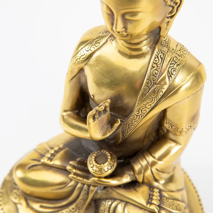 Bronze Praying Buddha Statue Eastern Elm Earrings